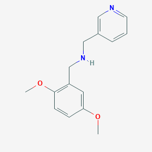 molecular formula C15H18N2O2 B1299221 (2,5-Dimethoxy-benzyl)-pyridin-3-ylmethyl-amine CAS No. 626205-85-4