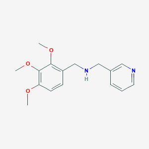 molecular formula C16H20N2O3 B1299222 Pyridin-3-ylmethyl-(2,3,4-trimethoxy-benzyl)-amine CAS No. 510723-54-3