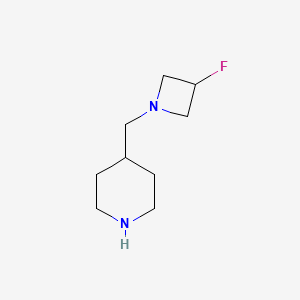 4-((3-Fluoroazetidin-1-yl)methyl)piperidine