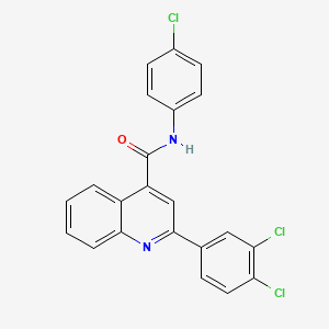 N-(4-chlorophenyl)-2-(3,4-dichlorophenyl)quinoline-4-carboxamide