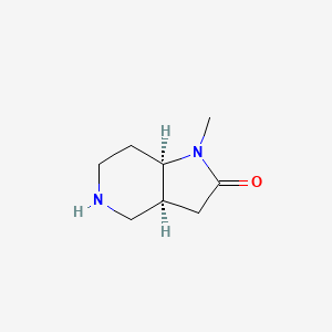 Rel-(3aS,7aR)-1-methyloctahydro-2H-pyrrolo[3,2-c]pyridin-2-one