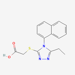 2-((5-Ethyl-4-(naphthalen-1-yl)-4H-1,2,4-triazol-3-yl)thio)acetic acid