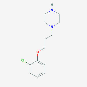 molecular formula C13H19ClN2O B1299233 1-[3-(2-Chlorophenoxy)propyl]piperazine CAS No. 20383-86-2