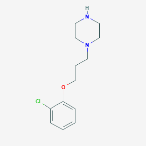 molecular formula C13H19ClN2O B1299233 1-[3-(2-氯苯氧基)丙基]哌嗪 CAS No. 20383-86-2