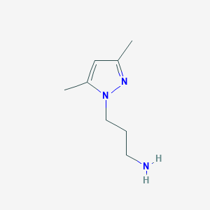 molecular formula C8H15N3 B1299235 3-(3,5-ジメチル-1H-ピラゾール-1-イル)プロパン-1-アミン CAS No. 62821-89-0