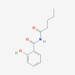 molecular formula C12H15NO3 B1299237 2-hydroxy-N-pentanoylbenzamide CAS No. 56429-73-3