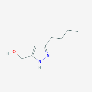 molecular formula C8H14N2O B12992397 (5-Butyl-1H-pyrazol-3-yl)methanol 