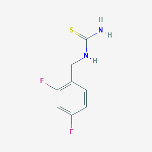 molecular formula C8H8F2N2S B12992445 1-(2,4-Difluorobenzyl)thiourea 