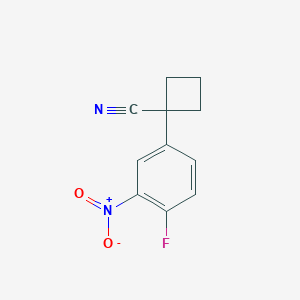 1-(4-Fluoro-3-nitrophenyl)cyclobutane-1-carbonitrile