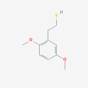 molecular formula C10H14O2S B12992490 2-(2,5-Dimethoxyphenyl)ethanethiol 