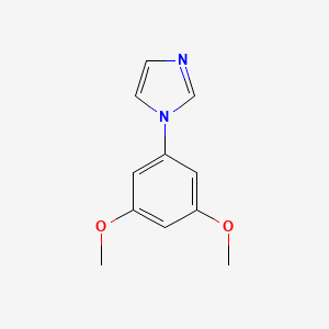 molecular formula C11H12N2O2 B12992497 1-(3,5-Dimethoxyphenyl)-1H-imidazole 