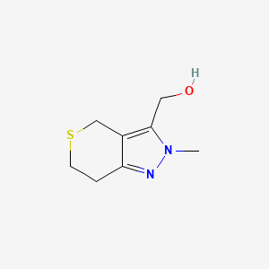 (2-Methyl-2,4,6,7-tetrahydrothiopyrano[4,3-c]pyrazol-3-yl)methanol