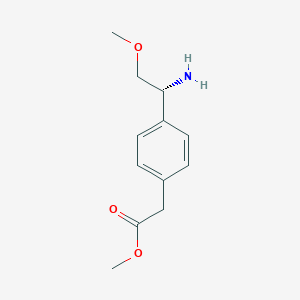 (R)-Methyl 2-(4-(1-amino-2-methoxyethyl)phenyl)acetate