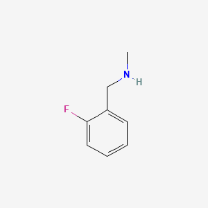 molecular formula C8H10FN B1299257 N-Methyl-2-fluorobenzylamine CAS No. 399-30-4
