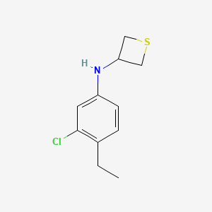 N-(3-Chloro-4-ethylphenyl)thietan-3-amine