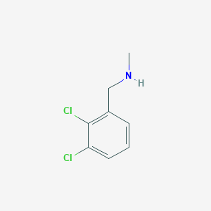 molecular formula C8H9Cl2N B1299258 1-(2,3-ジクロロフェニル)-N-メチルメタンアミン CAS No. 731827-07-9