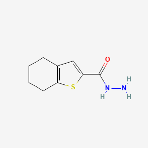 molecular formula C9H12N2OS B1299260 4,5,6,7-Tetrahydro-1-benzothiophene-2-carbohydrazide CAS No. 65361-27-5