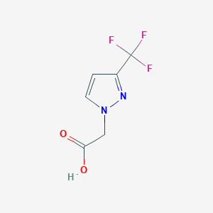 molecular formula C6H5F3N2O2 B1299262 [3-(trifluoromethyl)-1H-pyrazol-1-yl]acetic acid CAS No. 926241-24-9