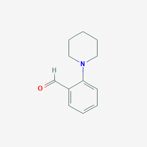 molecular formula C12H15NO B1299265 2-(Pipéridin-1-yl)benzaldéhyde CAS No. 34595-26-1