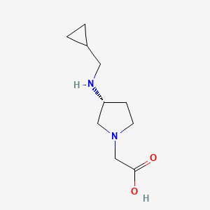 (R)-2-(3-((Cyclopropylmethyl)amino)pyrrolidin-1-yl)aceticacid