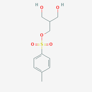 molecular formula C11H16O5S B12992659 3-Hydroxy-2-(hydroxymethyl)propyl 4-methylbenzenesulfonate 