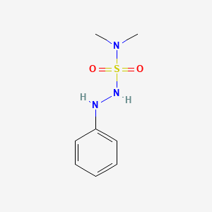 molecular formula C8H13N3O2S B12992675 N,N-Dimethyl-2-phenylhydrazinesulfonamide 