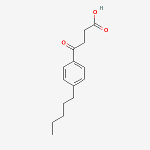 molecular formula C15H20O3 B1299271 Ácido 4-oxo-4-(4-pentilfenil)butanoico CAS No. 64779-07-3