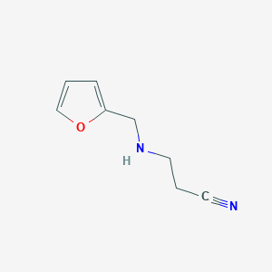 molecular formula C8H10N2O B1299273 3-[(2-呋喃甲基)氨基]丙腈 CAS No. 6788-68-7