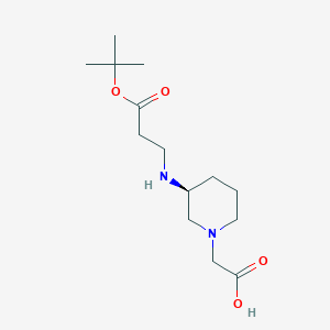 (S)-2-(3-((3-(tert-Butoxy)-3-oxopropyl)amino)piperidin-1-yl)acetic acid