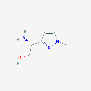 (R)-2-Amino-2-(1-methyl-1H-pyrazol-3-yl)ethan-1-ol