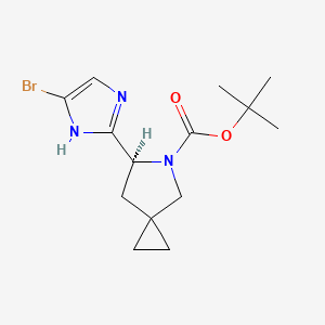 tert-Butyl (S)-6-(4-bromo-1H-imidazol-2-yl)-5-azaspiro[2.4]heptane-5-carboxylate