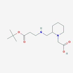 2-(2-(((3-(tert-Butoxy)-3-oxopropyl)amino)methyl)piperidin-1-yl)aceticacid