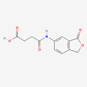 molecular formula C12H11NO5 B1299283 N-(3-Oxo-1,3-dihydro-isobenzofuran-5-yl)-bernsteinsäureamid CAS No. 842954-88-5