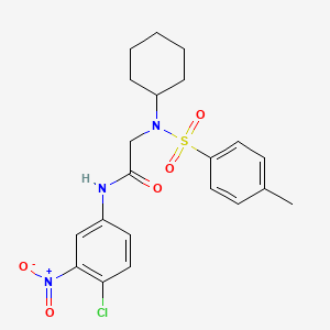 N-(4-Chloro-3-nitro-phenyl)-2-[cyclohexyl-(toluene-4-sulfonyl)-amino]-acetamide