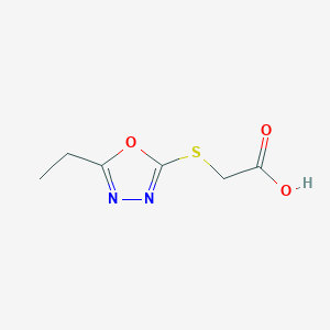 (5-Ethyl-[1,3,4]oxadiazol-2-ylsulfanyl)-acetic acid