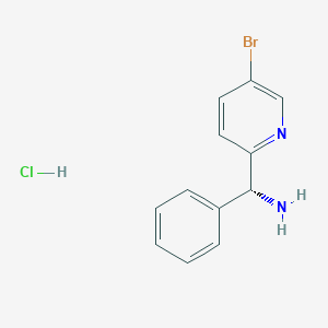 (R)-(5-Bromopyridin-2-yl)(phenyl)methanamine hydrochloride