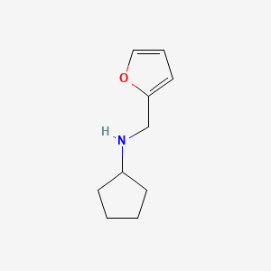molecular formula C10H15NO B1299287 N-(呋喃-2-基甲基)环戊胺 CAS No. 58924-64-4