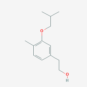 molecular formula C13H20O2 B12992888 2-(3-Isobutoxy-4-methylphenyl)ethanol 