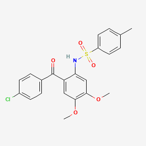 N-(2-(4-Chlorobenzoyl)-4,5-dimethoxyphenyl)-4-methylbenzenesulfonamide