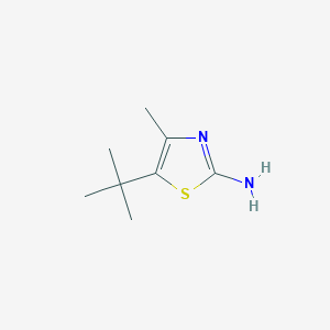 molecular formula C8H14N2S B1299293 5-tert-Butyl-4-methyl-thiazol-2-ylamine CAS No. 45865-42-7