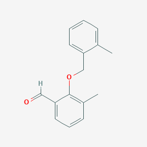 3-Methyl-2-((2-methylbenzyl)oxy)benzaldehyde