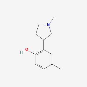 4-Methyl-2-(1-methylpyrrolidin-3-yl)phenol