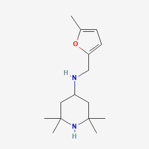 molecular formula C15H26N2O B1299299 (5-Methyl-furan-2-ylmethyl)-(2,2,6,6-tetramethyl-piperidin-4-yl)-amine CAS No. 626213-21-6