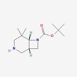 tert-Butyl (1S,6R)-5,5-dimethyl-3,7-diazabicyclo[4.2.0]octane-7-carboxylate