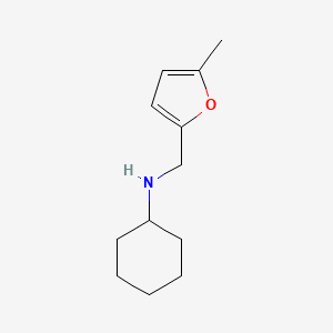 molecular formula C12H19NO B1299300 Cyclohexyl-(5-methyl-furan-2-ylmethyl)-amine CAS No. 626213-24-9
