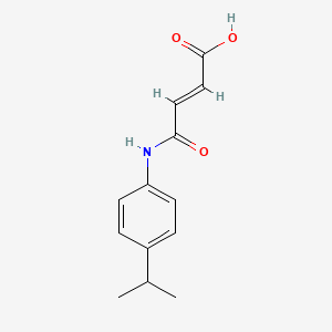 molecular formula C13H15NO3 B12993000 4-((4-Isopropylphenyl)amino)-4-oxobut-2-enoicacid 