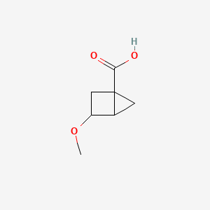 molecular formula C7H10O3 B12993006 3-Methoxybicyclo[2.1.0]pentane-1-carboxylic acid 