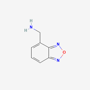 molecular formula C7H7N3O B12993009 Benzo[c][1,2,5]oxadiazol-4-ylmethanamine 