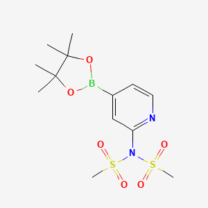 N-(Methylsulfonyl)-N-(4-(4,4,5,5-tetramethyl-1,3,2-dioxaborolan-2-yl)pyridin-2-yl)methanesulfonamide