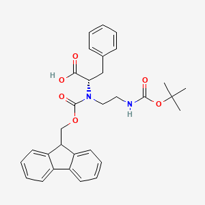 (S)-2-((((9H-Fluoren-9-yl)methoxy)carbonyl)(2-((tert-butoxycarbonyl)amino)ethyl)amino)-3-phenylpropanoic acid